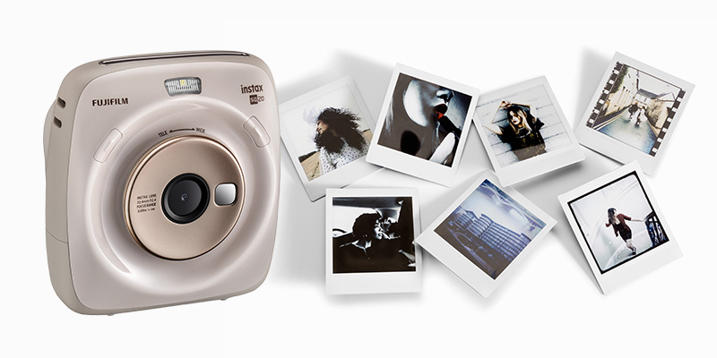 動作確認済み！instax SQUARE SQ20 ベージュ チェキ本体-